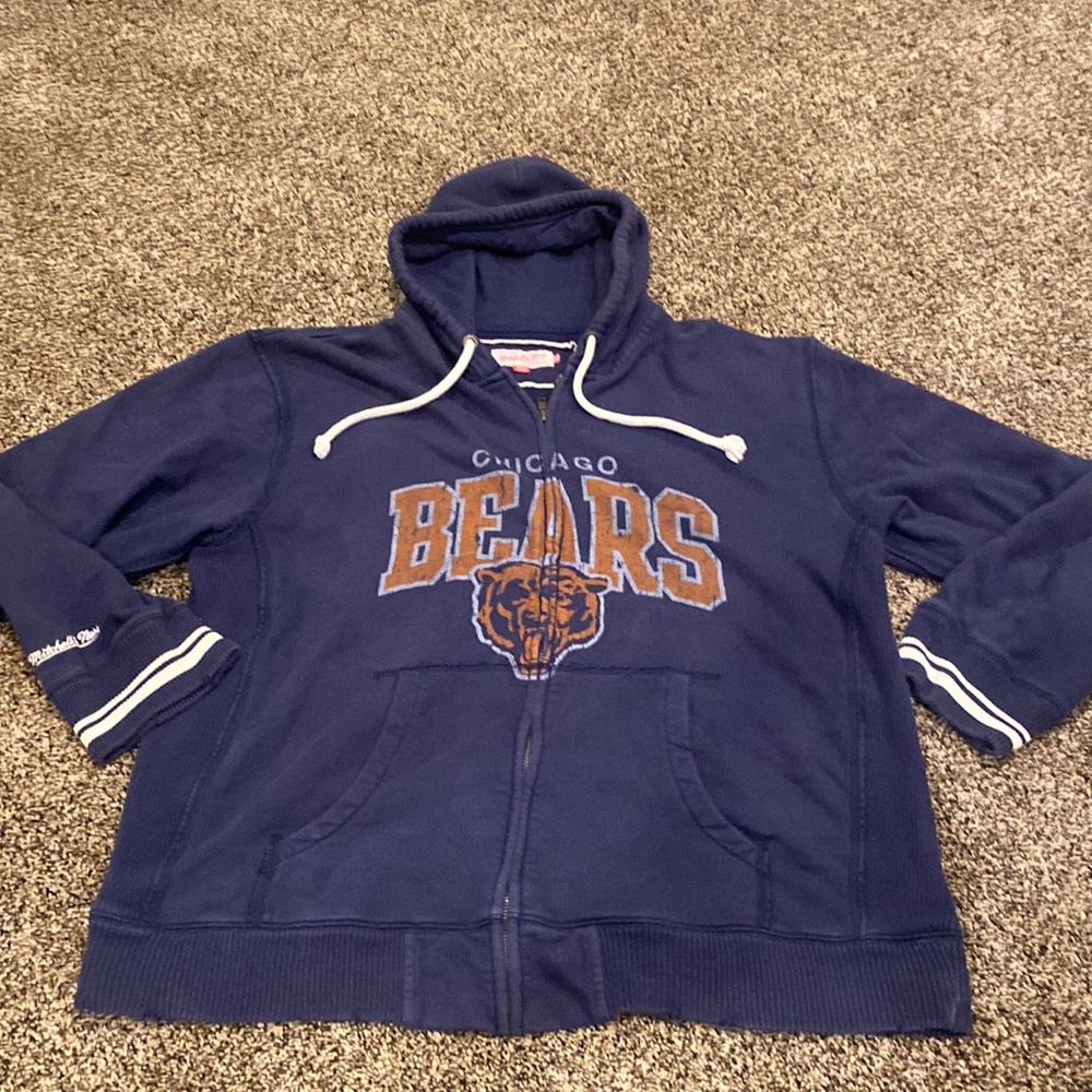 Mitchell and Ness Chicago Bears zip hoodie